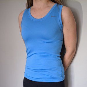 Light blue dry-fit tank-top